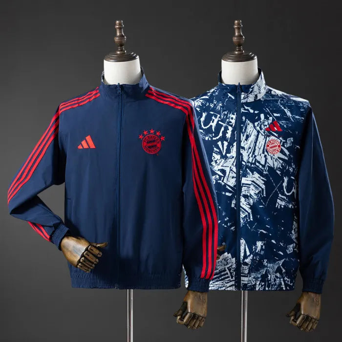 Bayern Munich Windbreaker 2025/26 Reversible Football Kit - PalmSportss