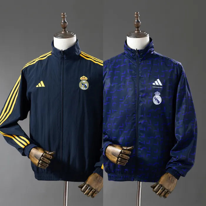 Real Madrid Windbreaker 2025/26 Reversible Football Kit - PalmSportss