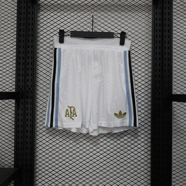 Player Version Argentina Shorts 2025 White Football Kit Soccer Shorts