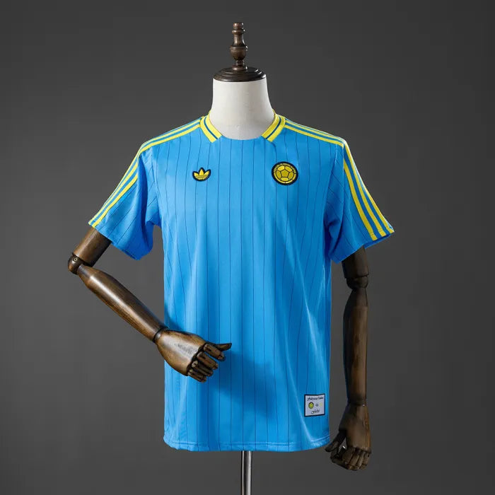 Colombia Terrace Icons T-Shirt Blue 2026 World Cup Football Kit Soccer Jersey PalmSportss