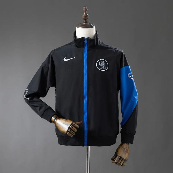 Chelsea Windbreaker 2025/26 Black Football Kit - PalmSportss